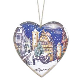 ROTHENBURG'S PLOENLEIN IN WINTER WALL PLAQUE