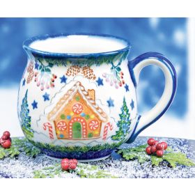 POLISH POTTERY GINGERBREAD MUG