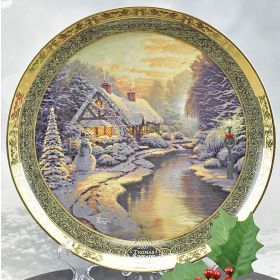 Kinkade Christmas Plate 2007 "Christmas Evening"