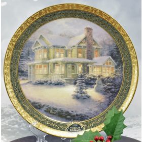 Kinkade Christmas Plate 2010 "Victorian Christmas III"