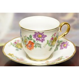 GLORIA FINE PORCELAIN CUP AND SAUCER GERMANY