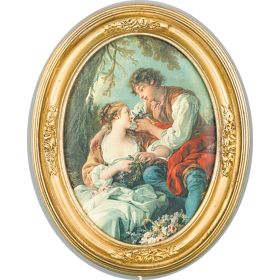 COURTING COUPLE WALL PICTURE