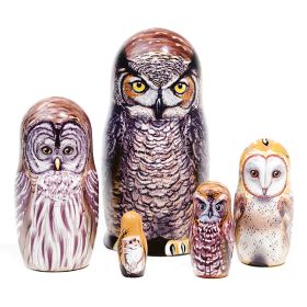 NORTH AMERICAN OWL NESTING SET