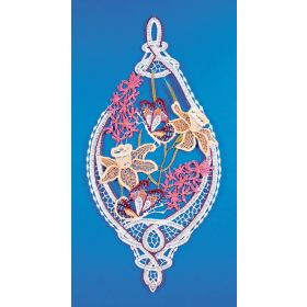 DAFFODILS AND BUTTERFLIES LACE ART