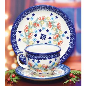 POLISH POTTERY DESSERT PLATE