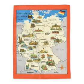 GERMANY MAP DISH TOWEL