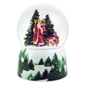 ST. NIKOLAUS MUSICAL SNOW GLOBE