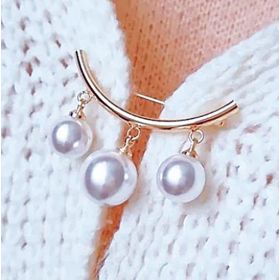 "TRIO OF PEARLS" SWEATER BROOCH
