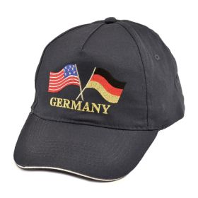 BLACK GERMAN-AMERICAN FRIENDSHIP CAP