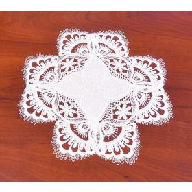 SMALL EMBROIDERED LACE DOILY