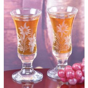 SET/2 EDELWEISS SHOT GLASSES