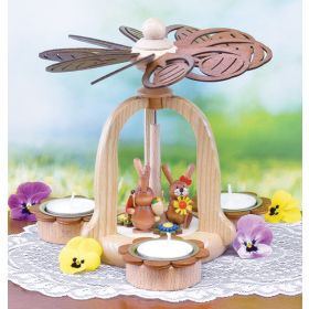 EASTER BUNNY TEA LIGHT PYRAMID