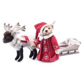 LIMITED EDITION STEIFF SANTA WITH SLEIGH SET