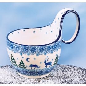 POLISH POTTERY "WINTER EVENING" SOUP BOWL