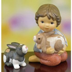 GOEBEL GIRL WITH RABBITS