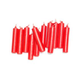 SET/12 EXTRA RED CANDLES